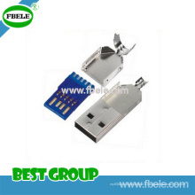 USB 2.0 USB / a Plug / Solder / pour Cable Ass&#39;y / 3.0 Version Fbusb30-01-101